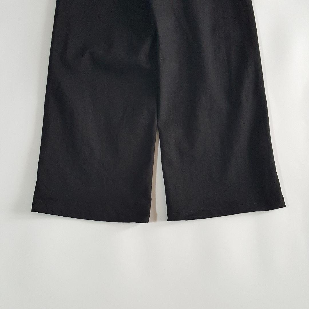 美品 サムシング LISA WIDE デニムパンツ ストレッチ ブラック 黒 M