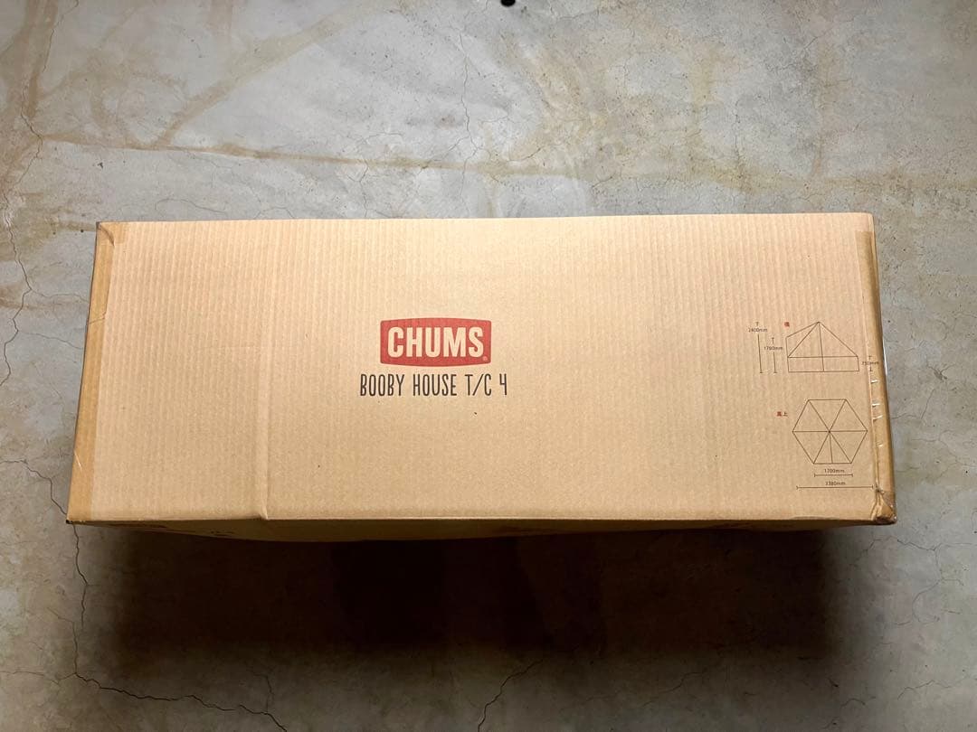 【新品未開封】　CHUMS ブービーハウス T/C 4 ベル型テント