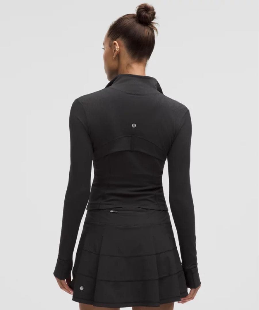 【lululemon】Define Cropped Jacket リブ黒6