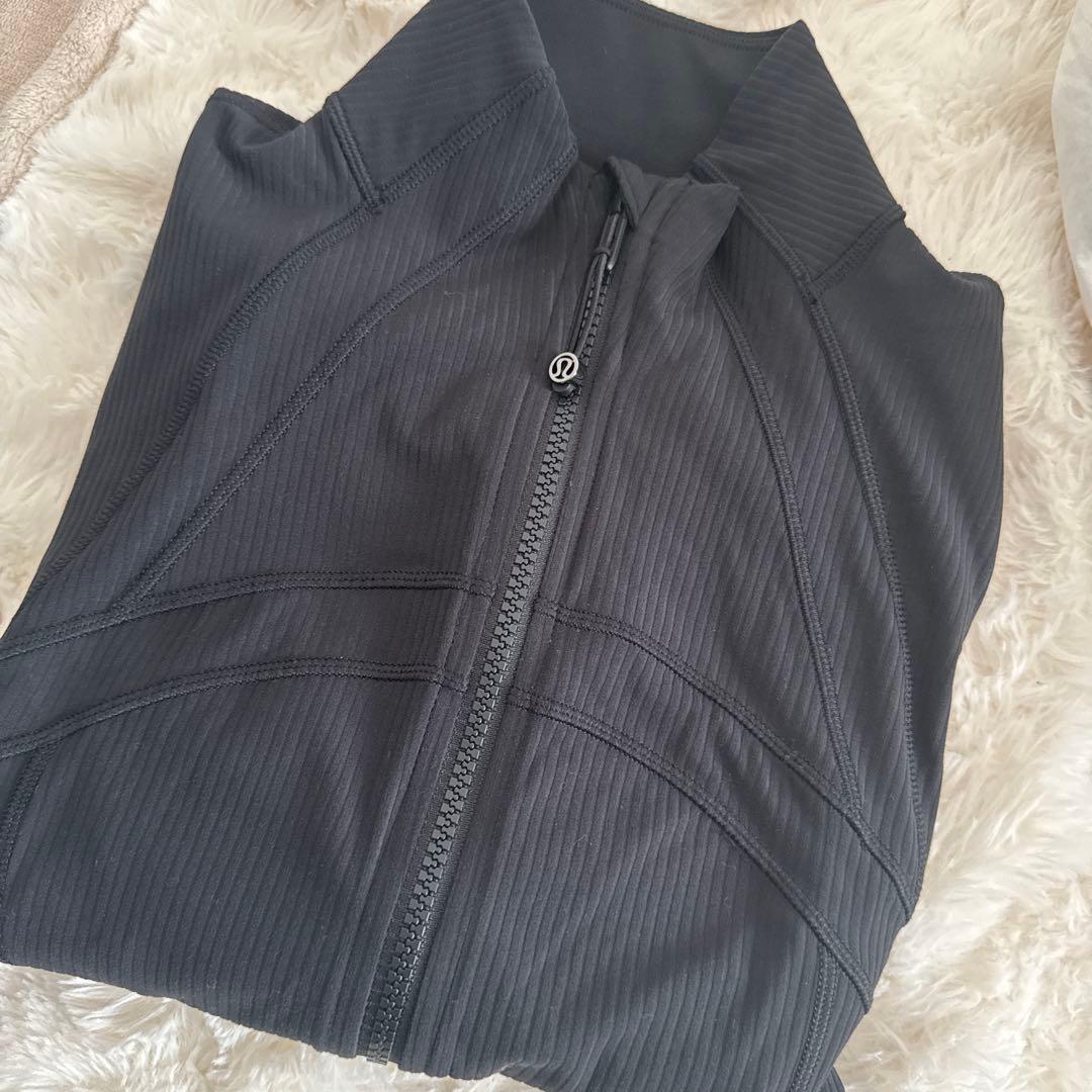 【lululemon】Define Cropped Jacket リブ黒6