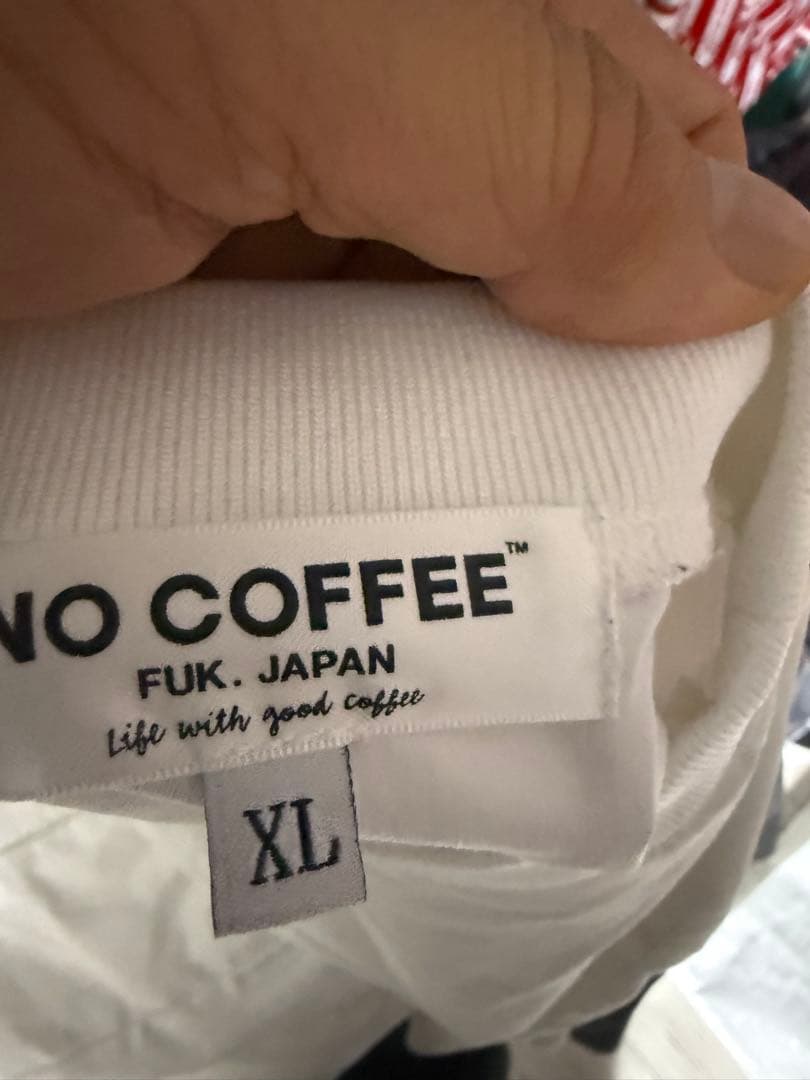 s*6様 NO COFFEE NO GOLF™ XL ホワイトナイロン