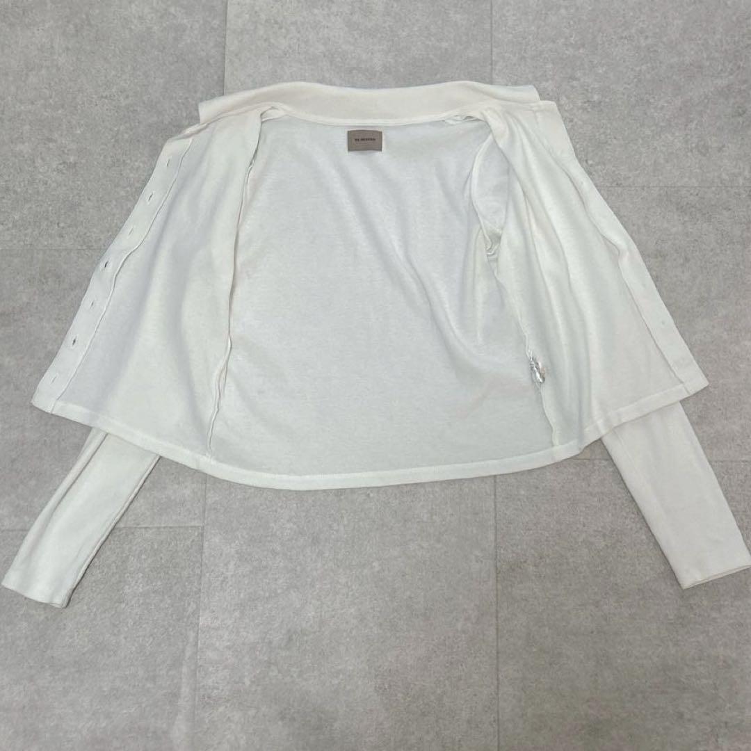 美品✨ THE SHISHIKUI シシクイ ポロシャツ ニット 長袖 白 S