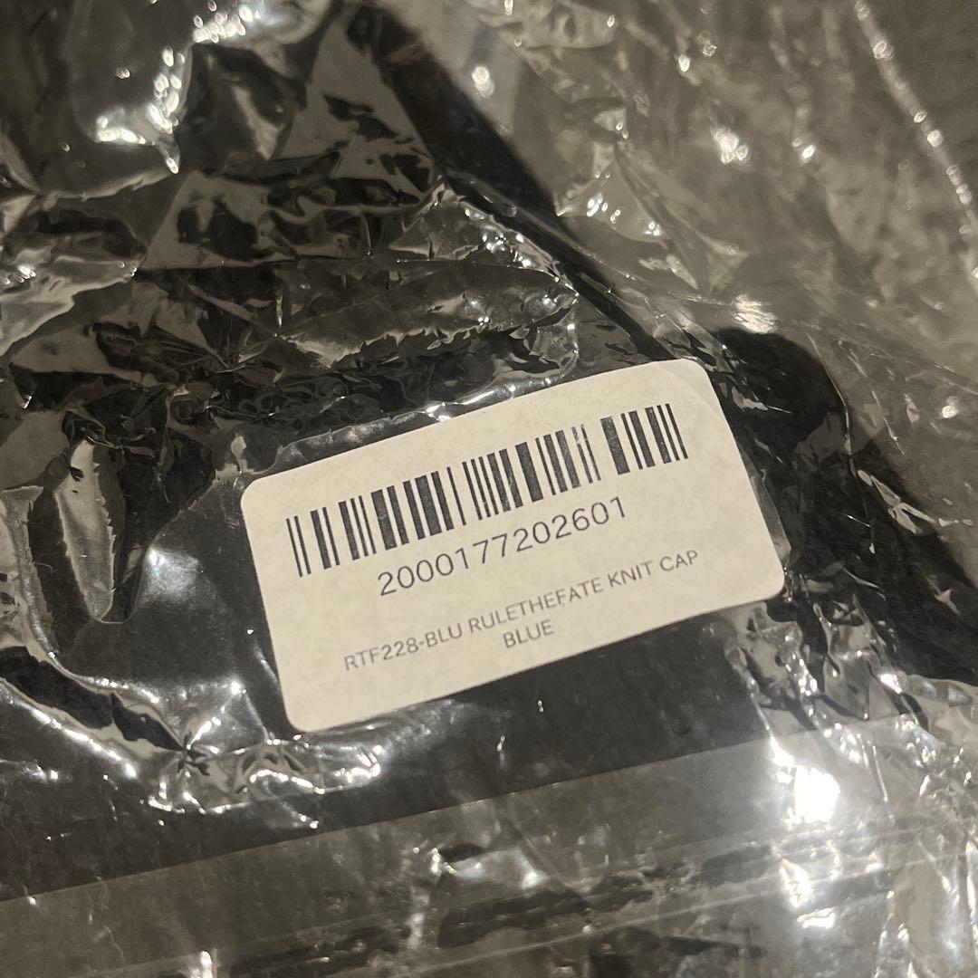 む*ー様 【新品】rule the fate ニット帽　ブラック　ブルー