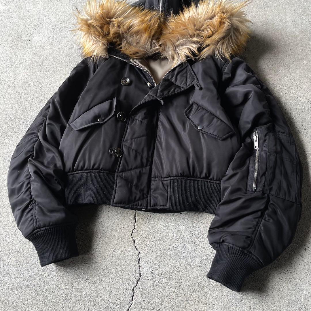 n2b flight bomber jacket black n-2b 短丈 f