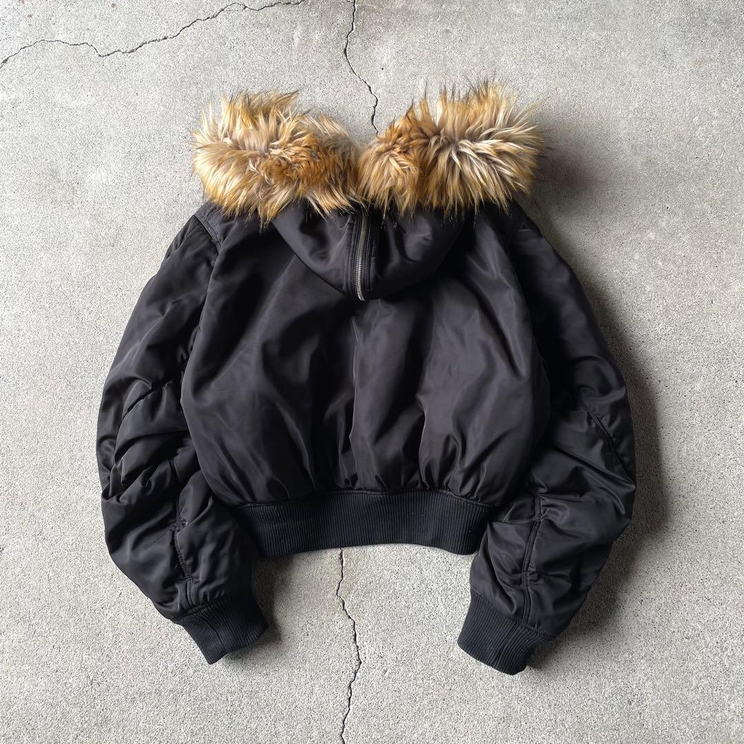 n2b flight bomber jacket black n-2b 短丈 f