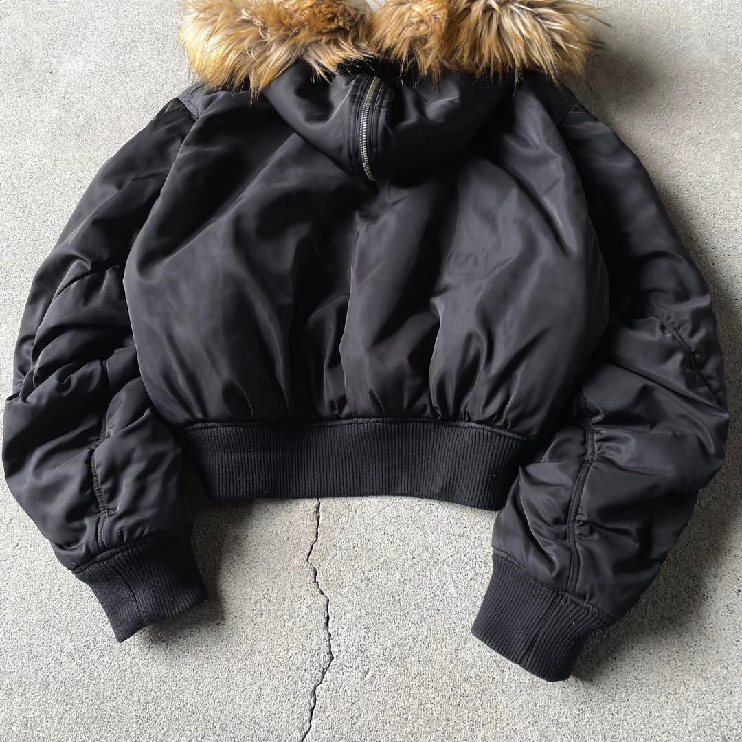 n2b flight bomber jacket black n-2b 短丈 f