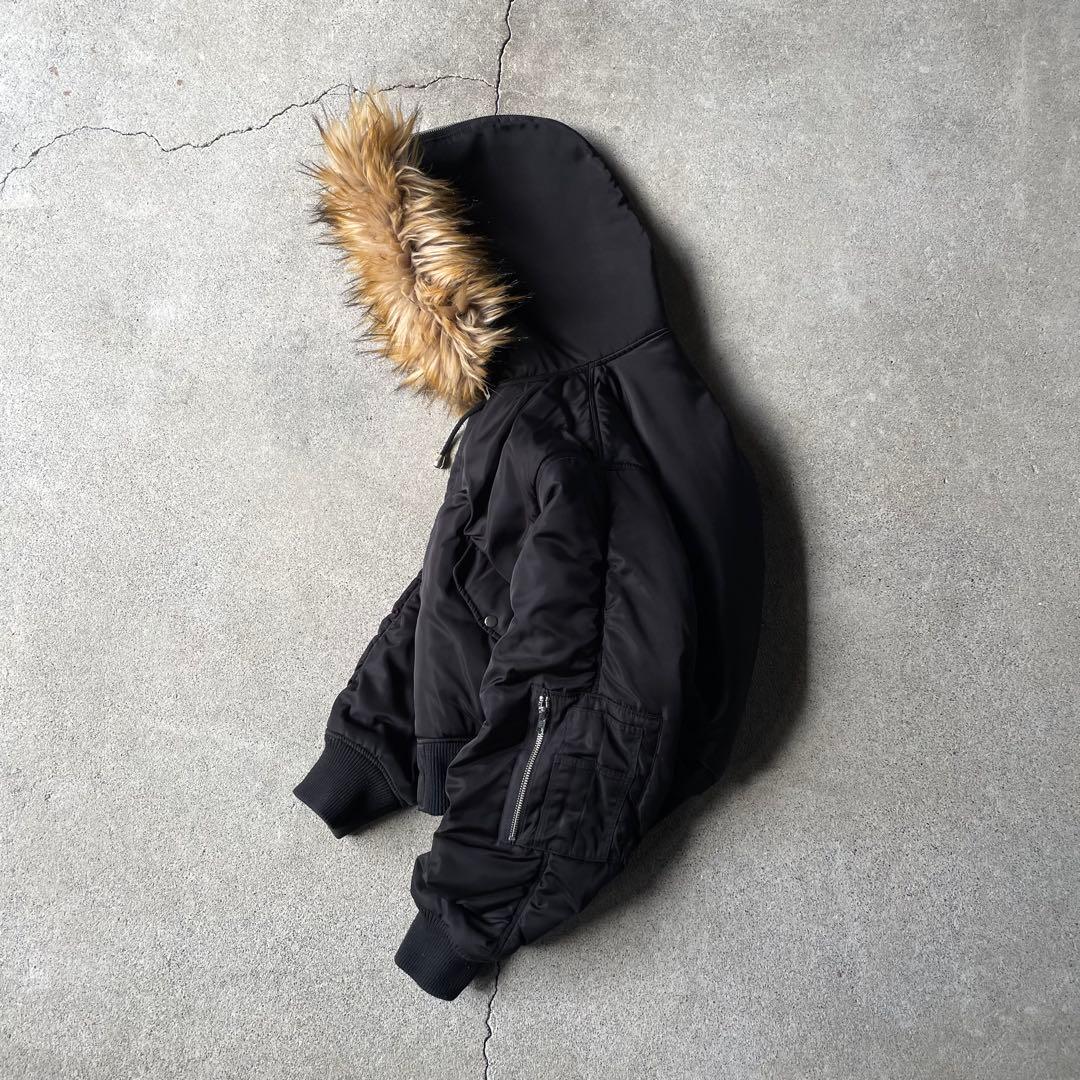 n2b flight bomber jacket black n-2b 短丈 f
