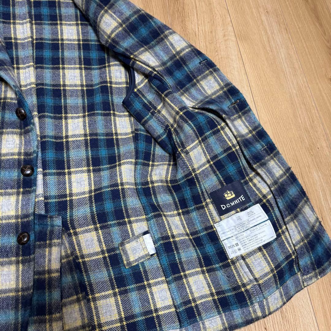 D.C.WHITE Burlington 46 BLUE ジャケット チェック