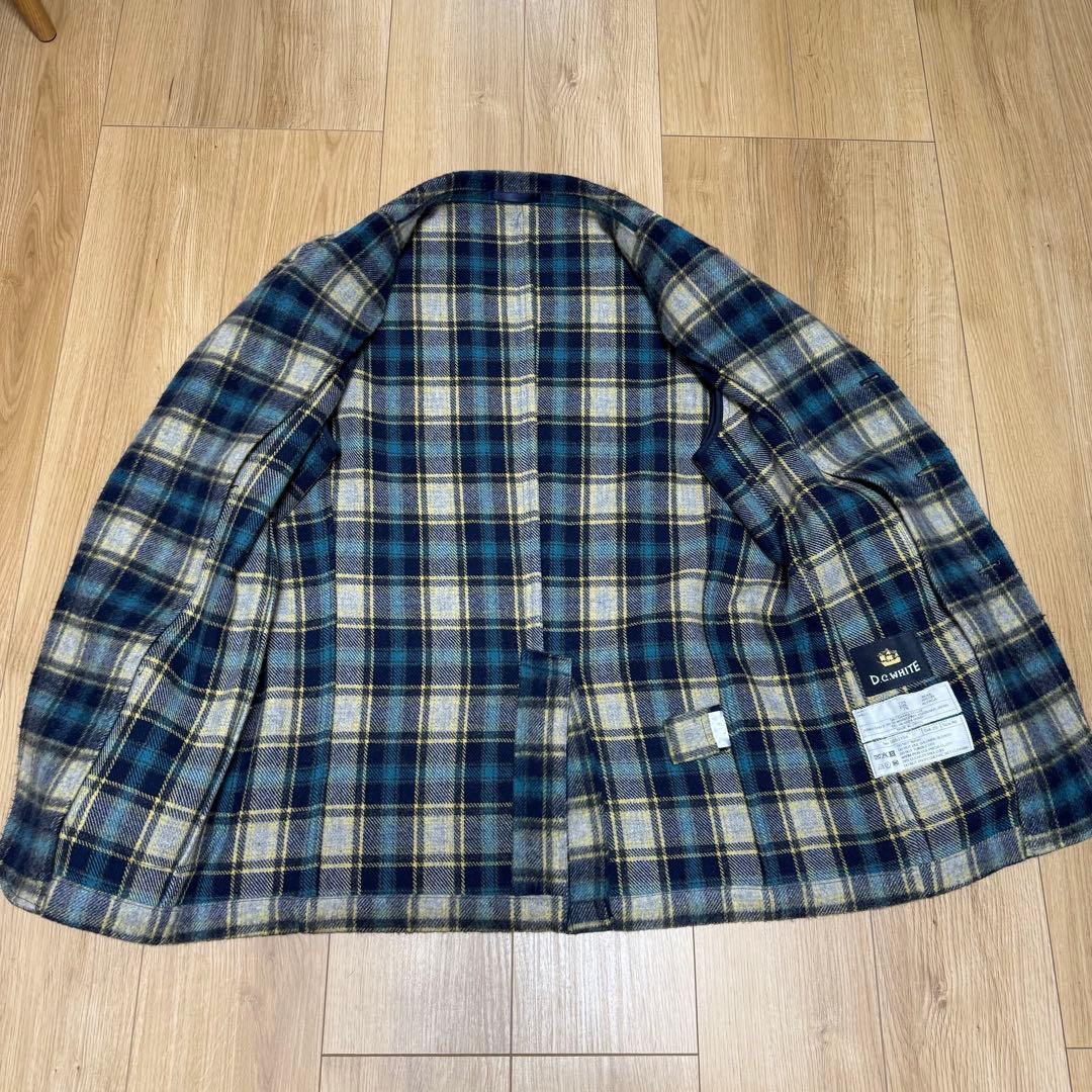 D.C.WHITE Burlington 46 BLUE ジャケット チェック