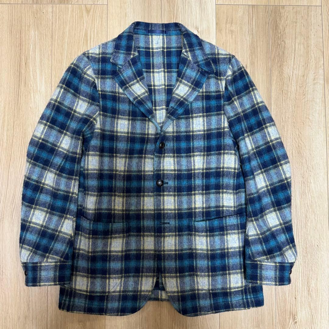 D.C.WHITE Burlington 46 BLUE ジャケット チェック