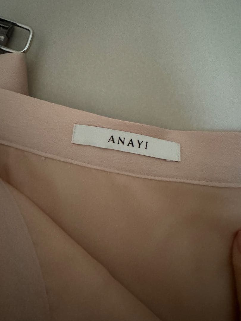 ANAYI ピンク サテンスカート　36