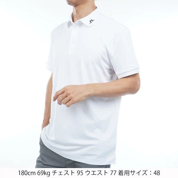 ★美品★J.LINDEBERG　ビックロゴ　ポロシャツ　サイズ　M