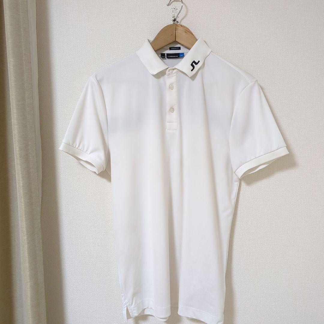 ★美品★J.LINDEBERG　ビックロゴ　ポロシャツ　サイズ　M