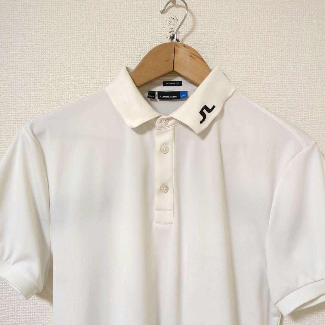 ★美品★J.LINDEBERG　ビックロゴ　ポロシャツ　サイズ　M
