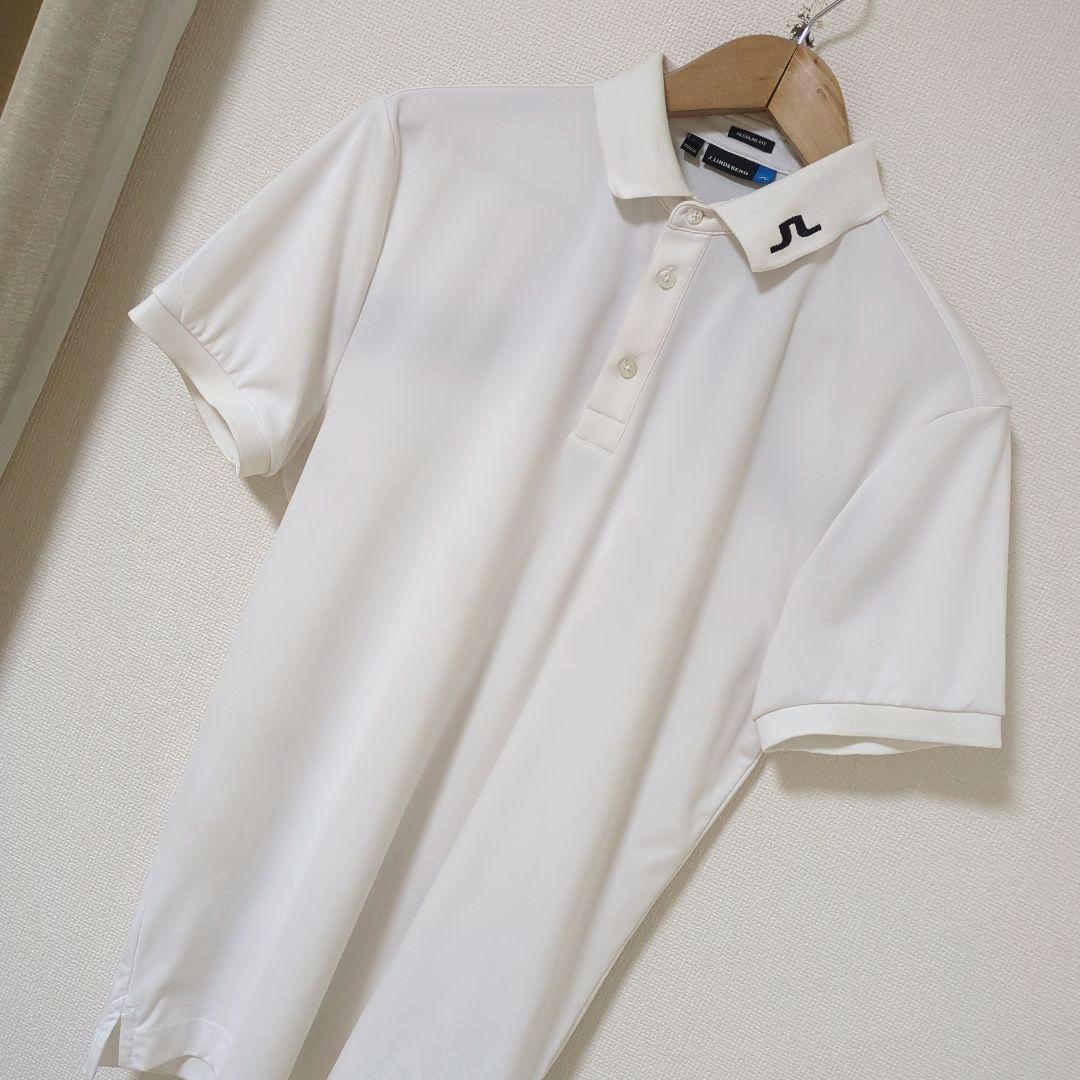 ★美品★J.LINDEBERG　ビックロゴ　ポロシャツ　サイズ　M