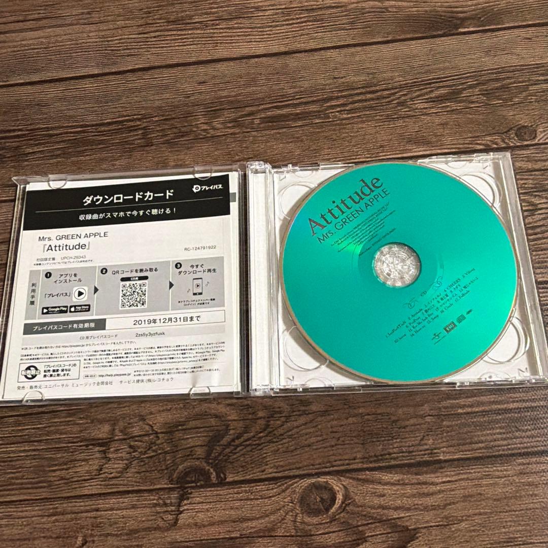 Mrs. GREEN APPLE Attitude 初回限定盤