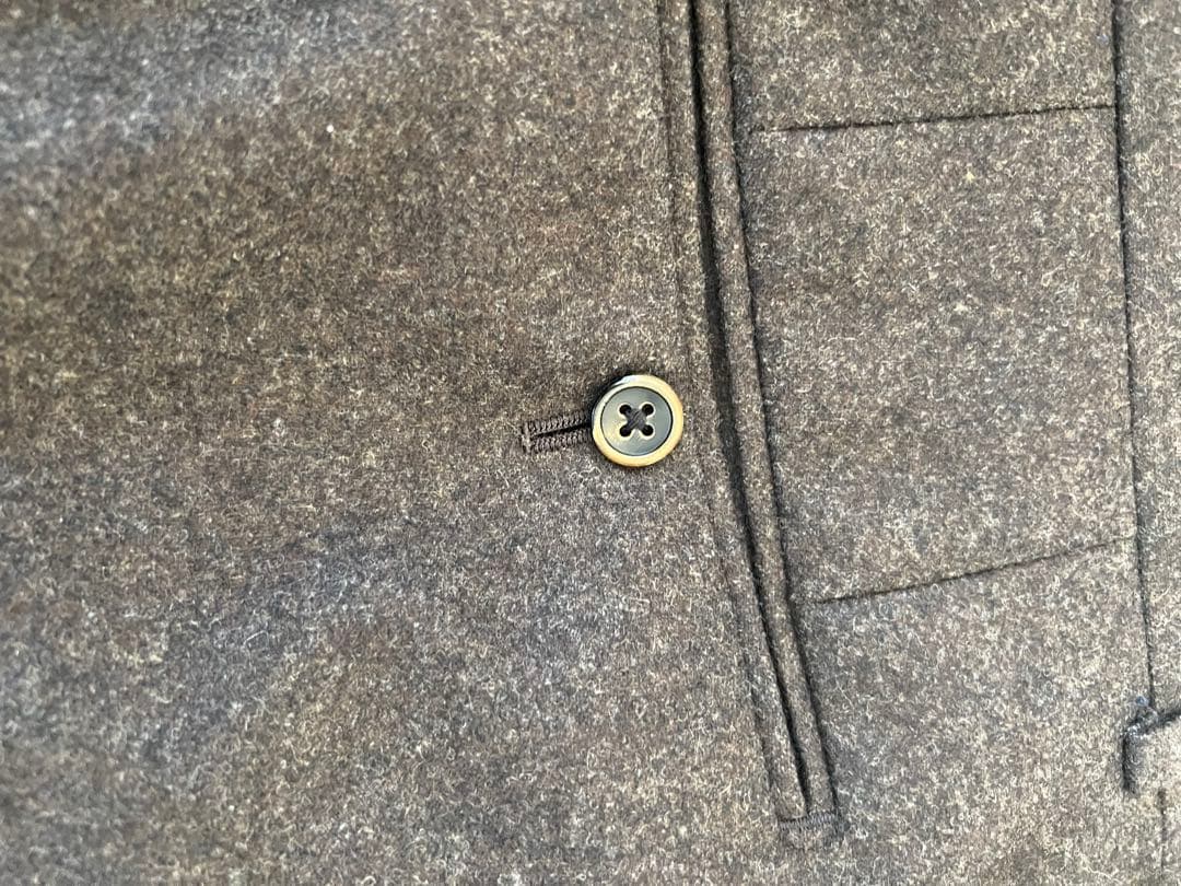【美品】ブラウンスーツ ウールフランネル azabu tailor