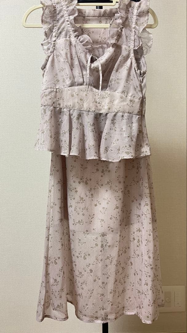 @　ME COUTUREラメドットフルールスカート　ベビーピンク
