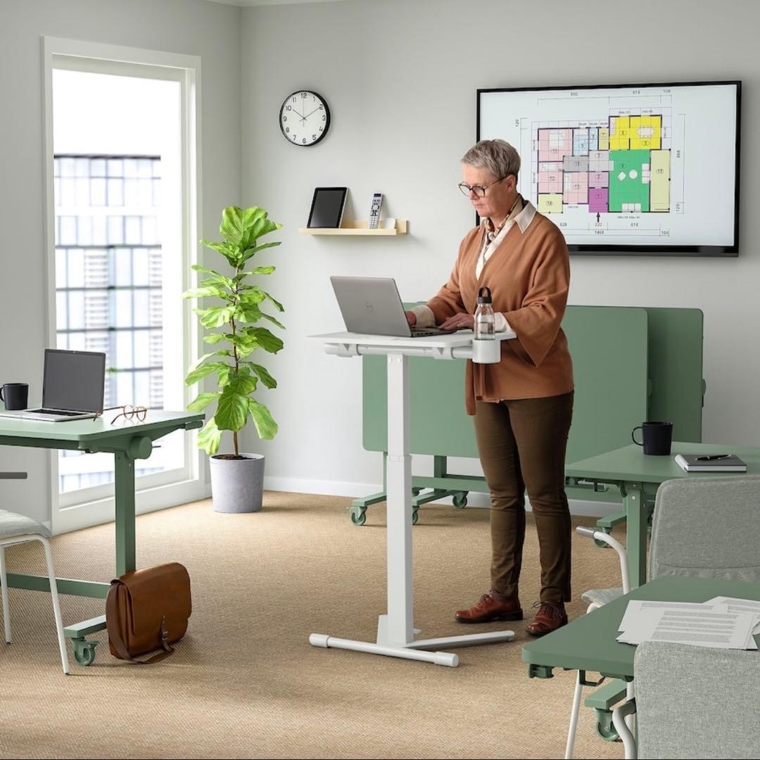 MITTZON ミッツォーン ホワイト IKEA イケア 昇降デスク 折りたたみ