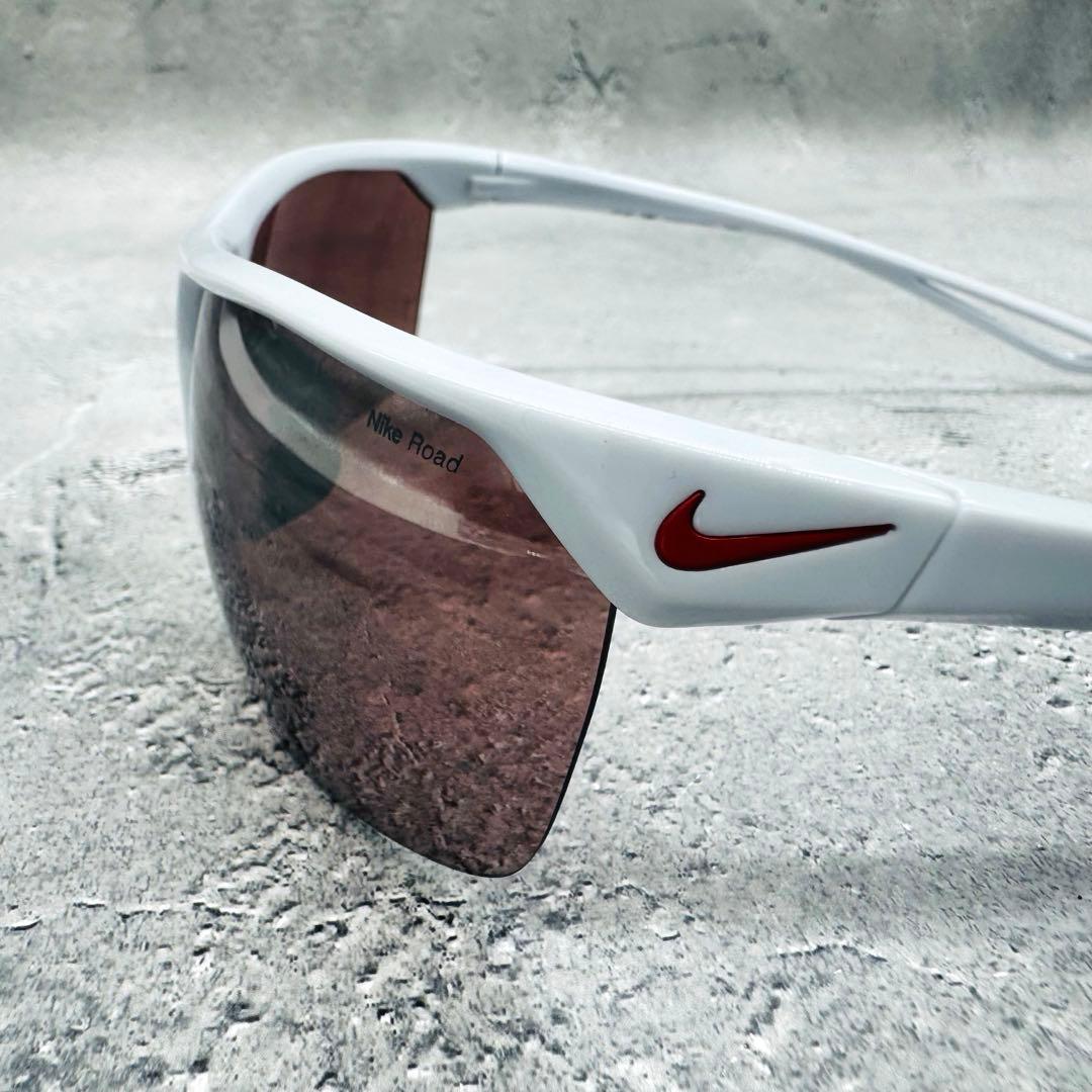 Nikeナイキ スポーツサングラス ホワイトEV1014 566 ゴルフ