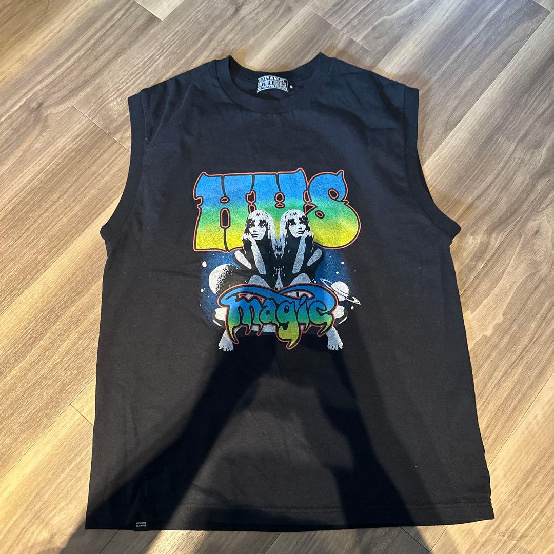 HYSTERIC GLAMOUR ノースリーブトップス ブラック
