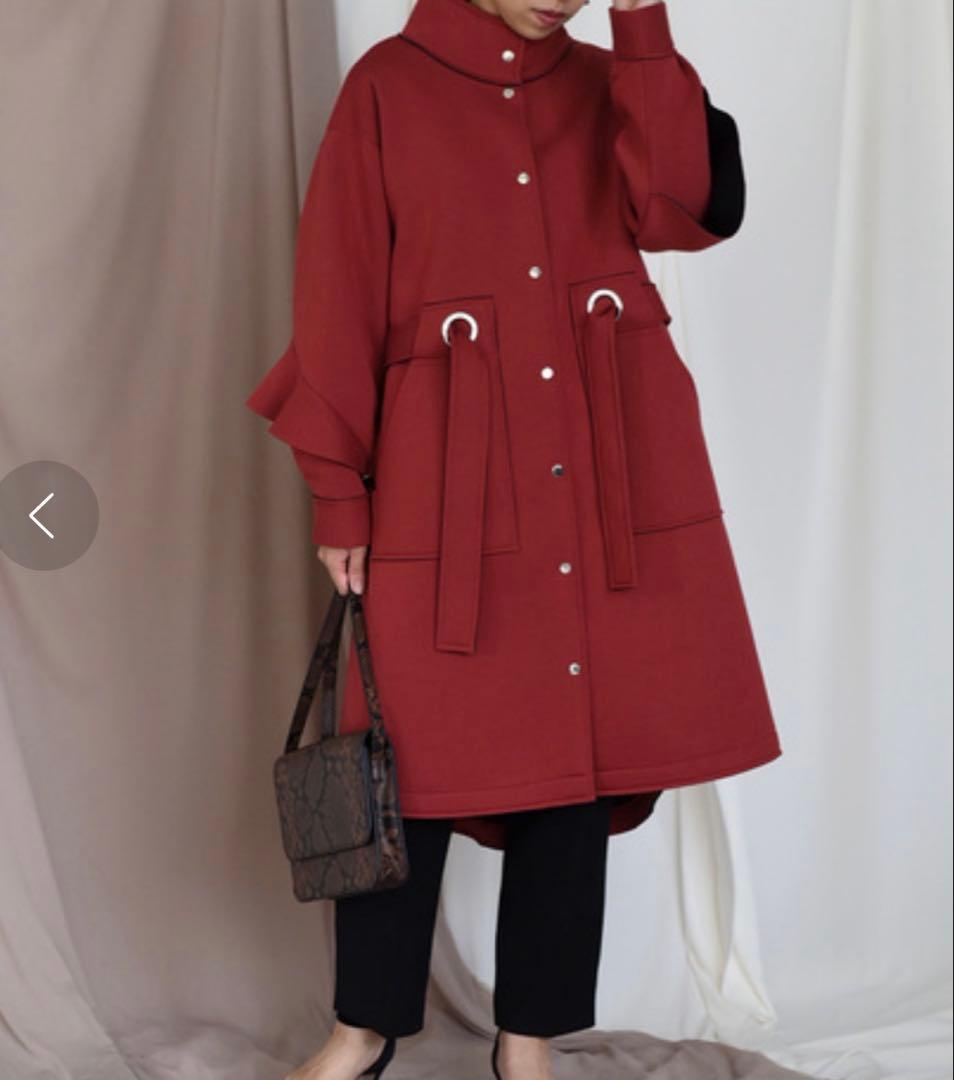 新品未使用タグ付　Eimee Law バックフリルボンディングコート