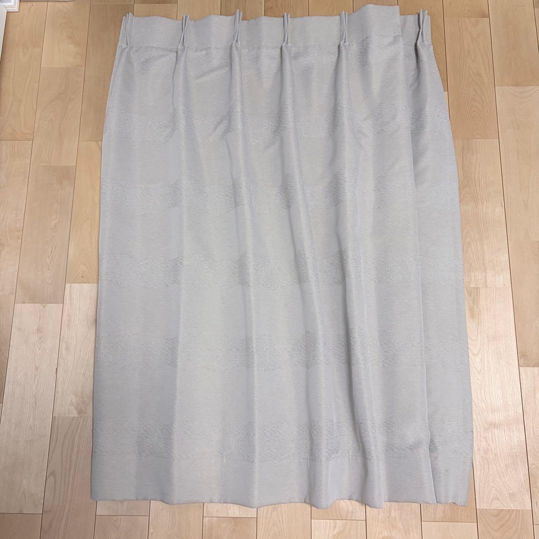 【廃盤美品】unicoドレープカーテン 遮光 グレージュ 幅180×丈125