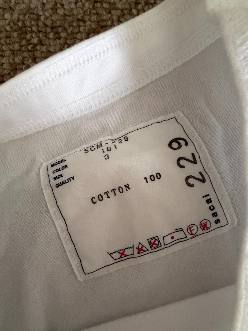 sacai（サカイ）s Cotton Jersey T-Shirt（ブラントT）