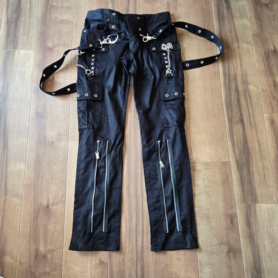 未使用CIVARIZE サスペンダー付きボンテージスキニーカーゴパンツ