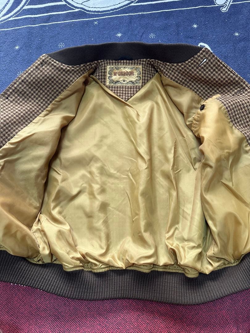 80s 90s McGREGOR マクレガー　千鳥格子　ウールスイングトップ
