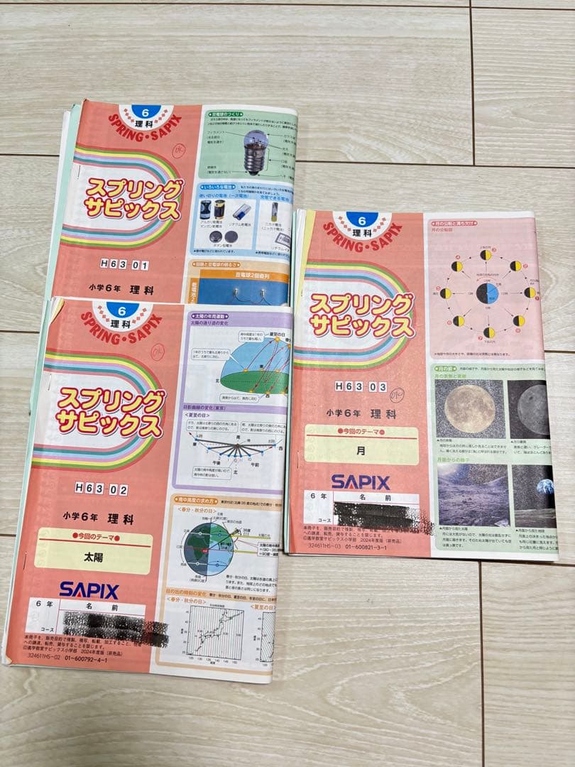 【最新】Sapix 2024年度 6生 理科1年分