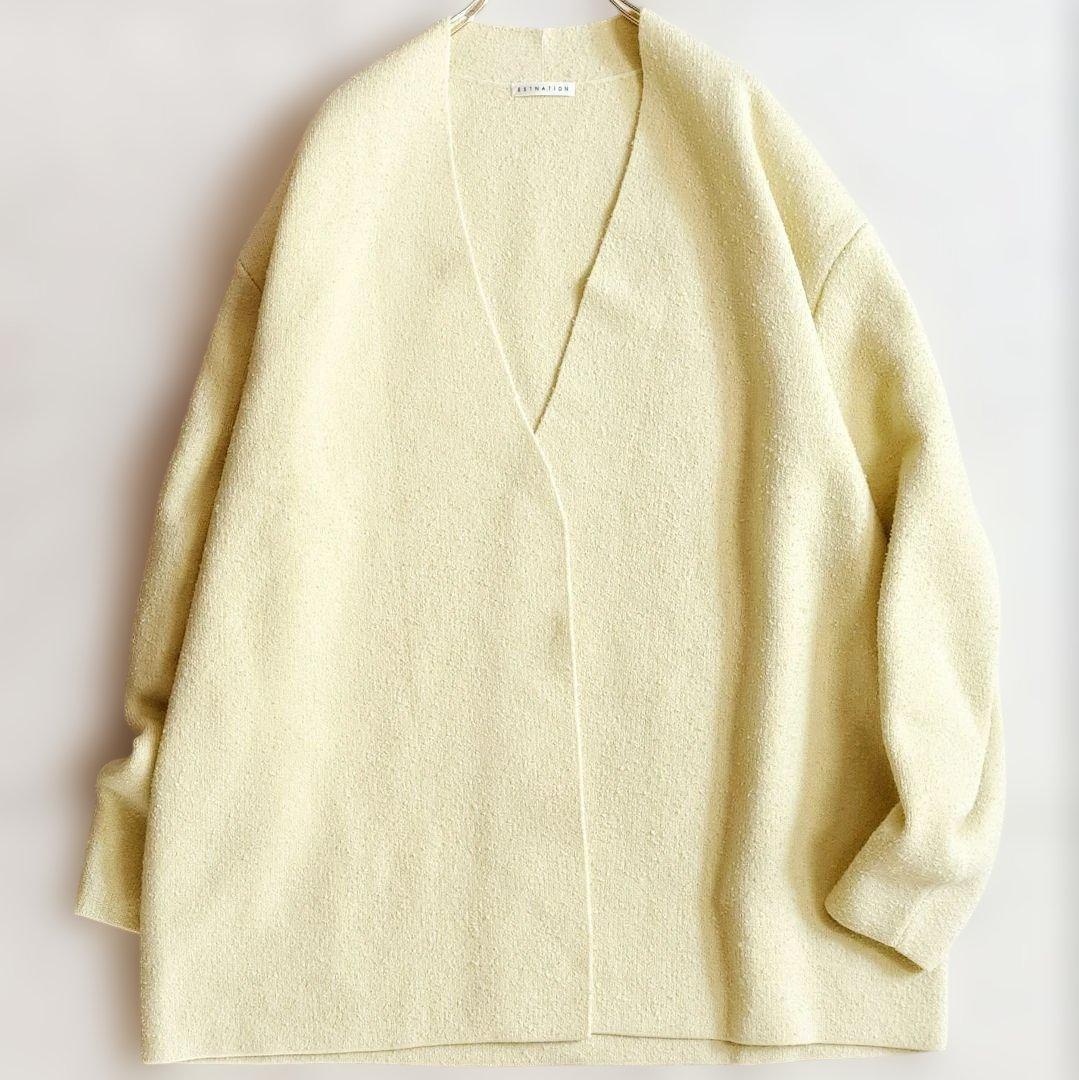 極美品✨24SS 定価4.8万 エストネーション フーディーコンビニットアウター