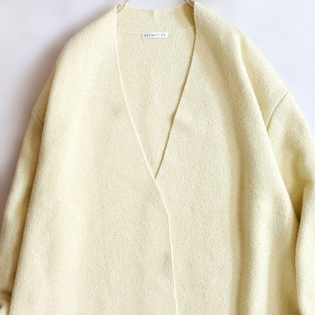 極美品✨24SS 定価4.8万 エストネーション フーディーコンビニットアウター