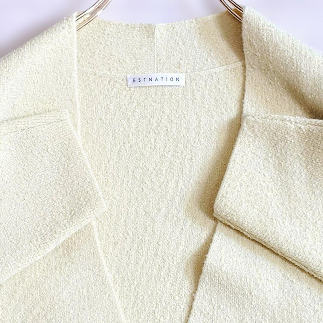 極美品✨24SS 定価4.8万 エストネーション フーディーコンビニットアウター