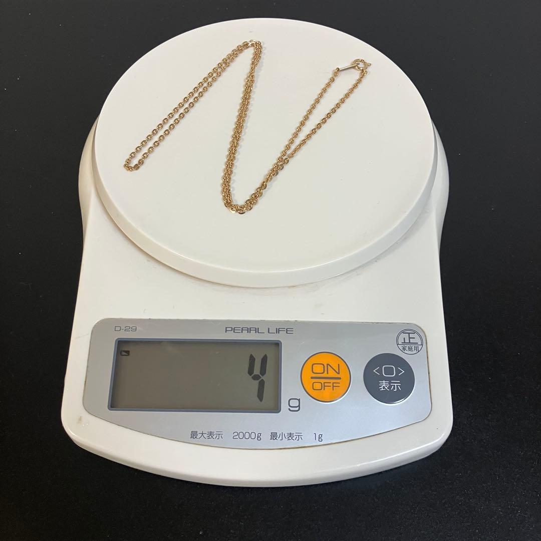 AVALANCHE 10K YG クロスケーブル チェーン 2mm 50cm