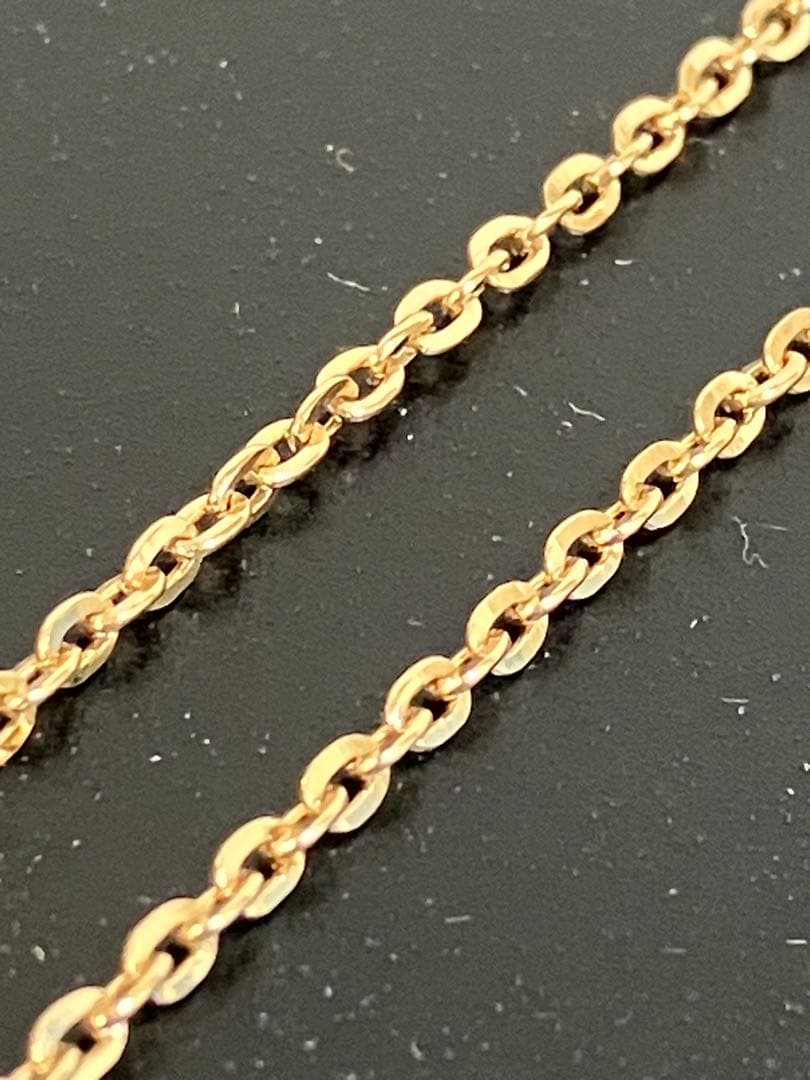 AVALANCHE 10K YG クロスケーブル チェーン 2mm 50cm