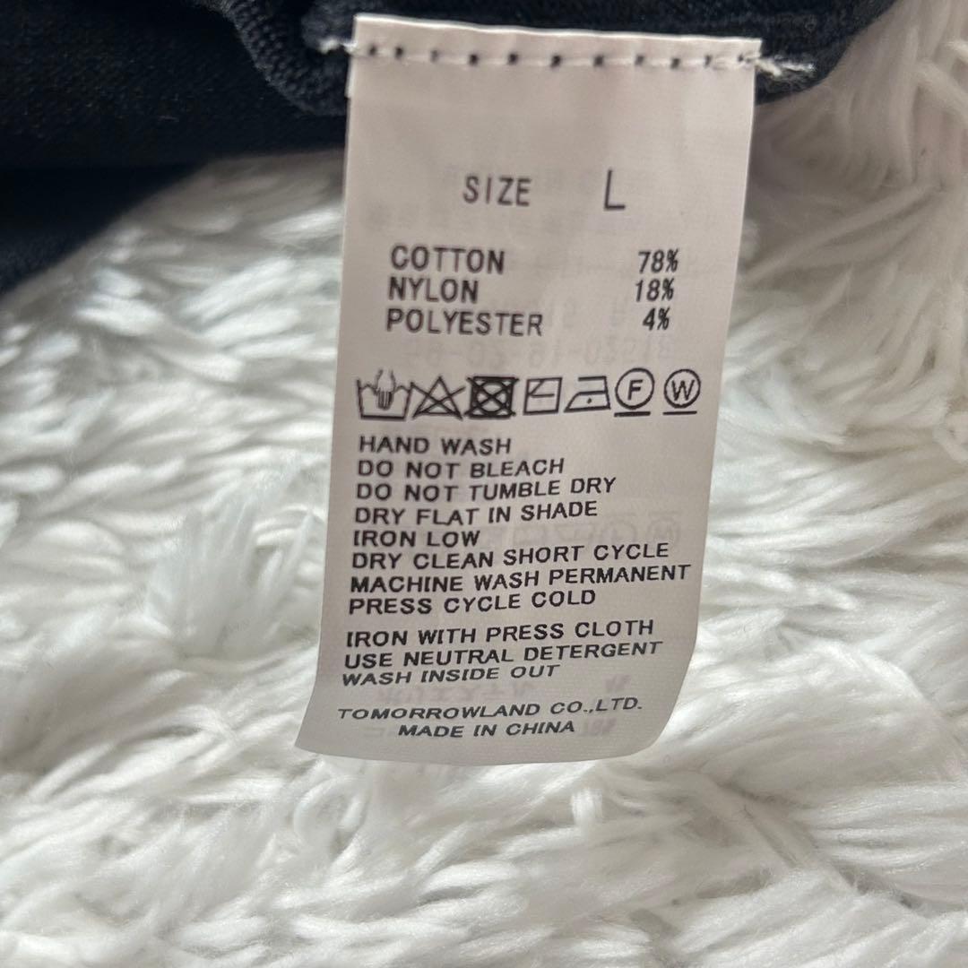 極美品CABaN マルチカラー ニットTシャツ Lサイズ　洗濯可能