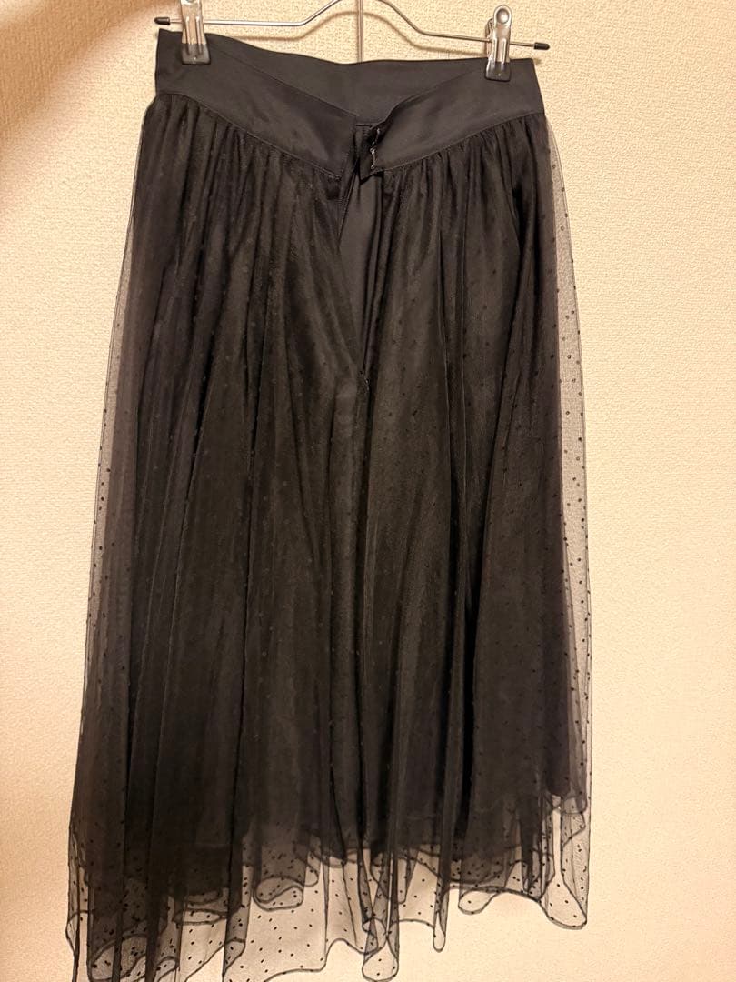 sheller クラシカルドットチュールスカート