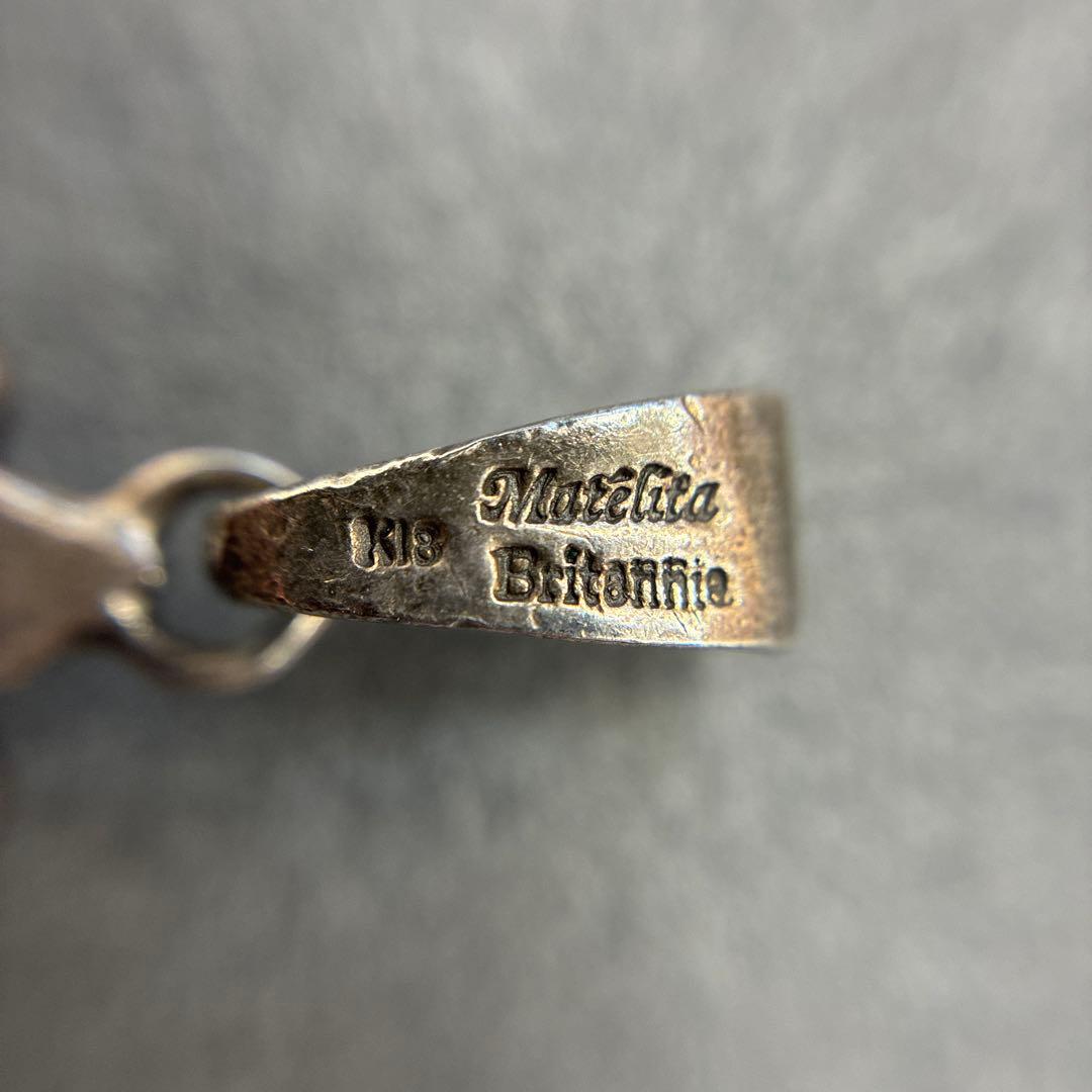 Matelita クロスペンダント Britannia K18 13.7g