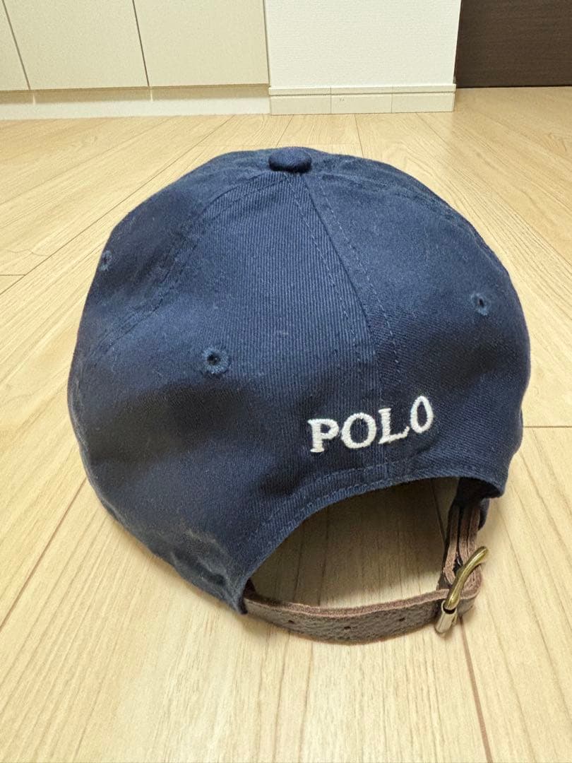 POLO RALPH LAUREN キャップ レザー 本革 刺繍