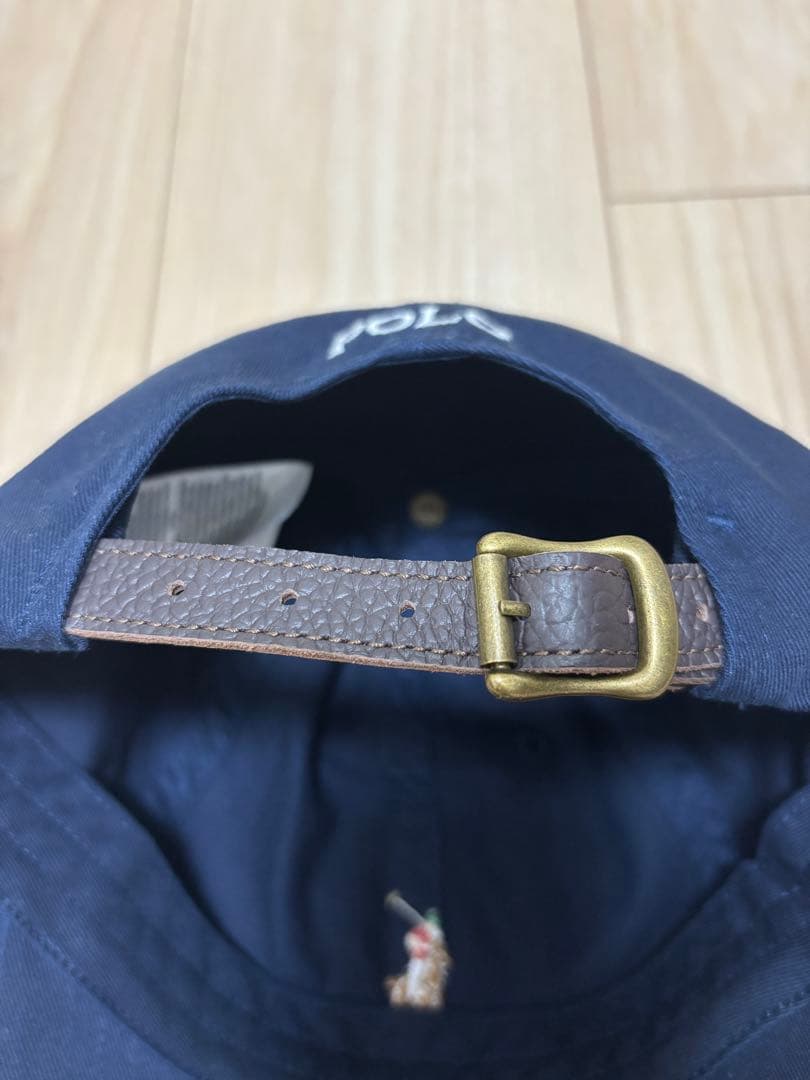 POLO RALPH LAUREN キャップ レザー 本革 刺繍