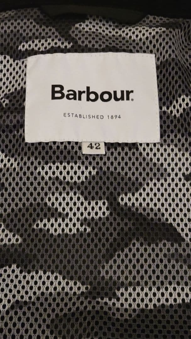 Barbour international ナイロンジャケット 42 ブラック