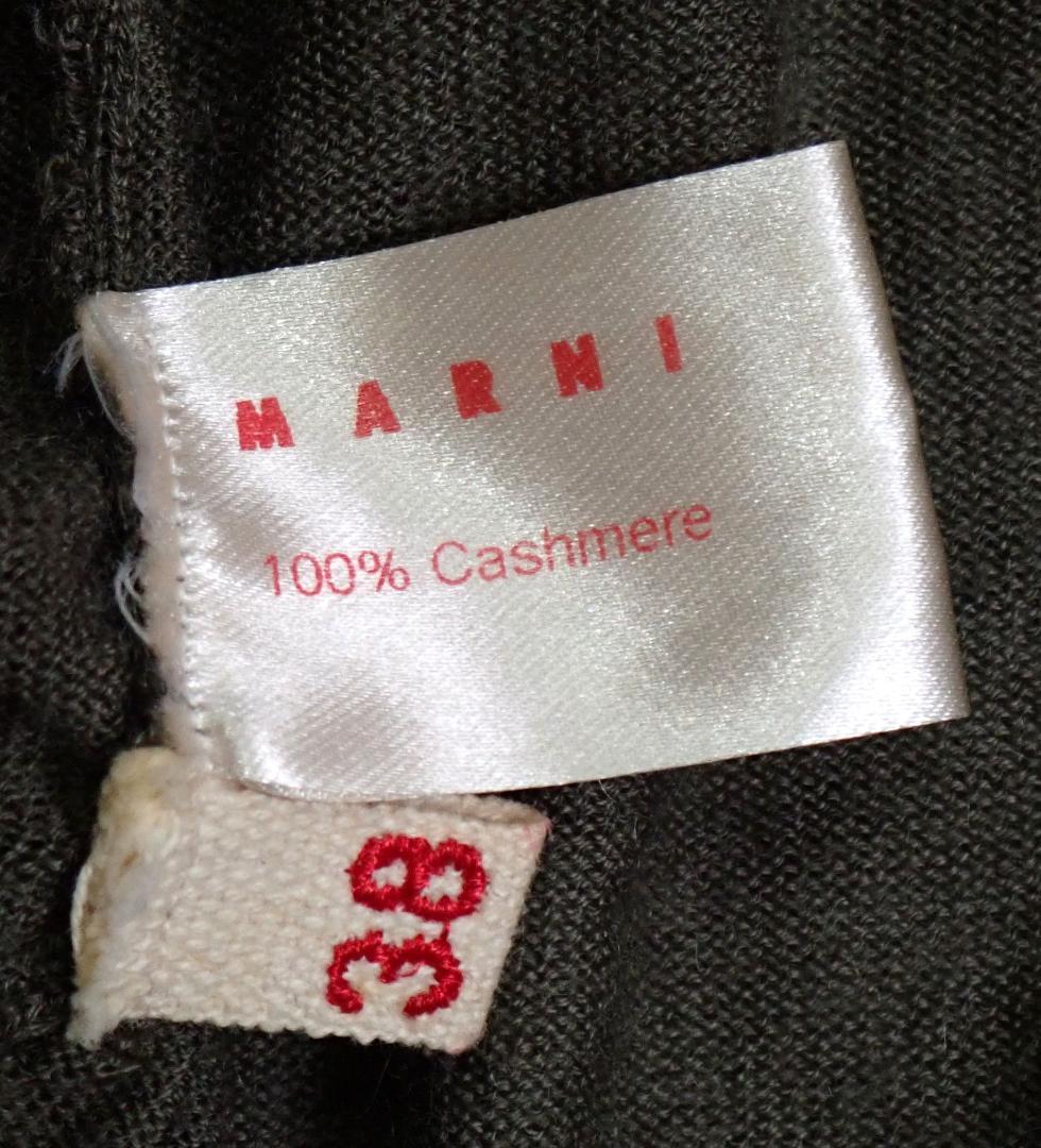MARNI マルニ カシミヤ100% 長袖カーディガン 38 トップス