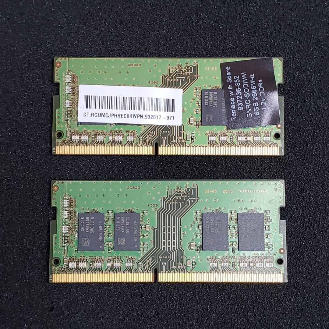 Samsung DDR4 2666 16GB (8GB×2枚) ノートPC用