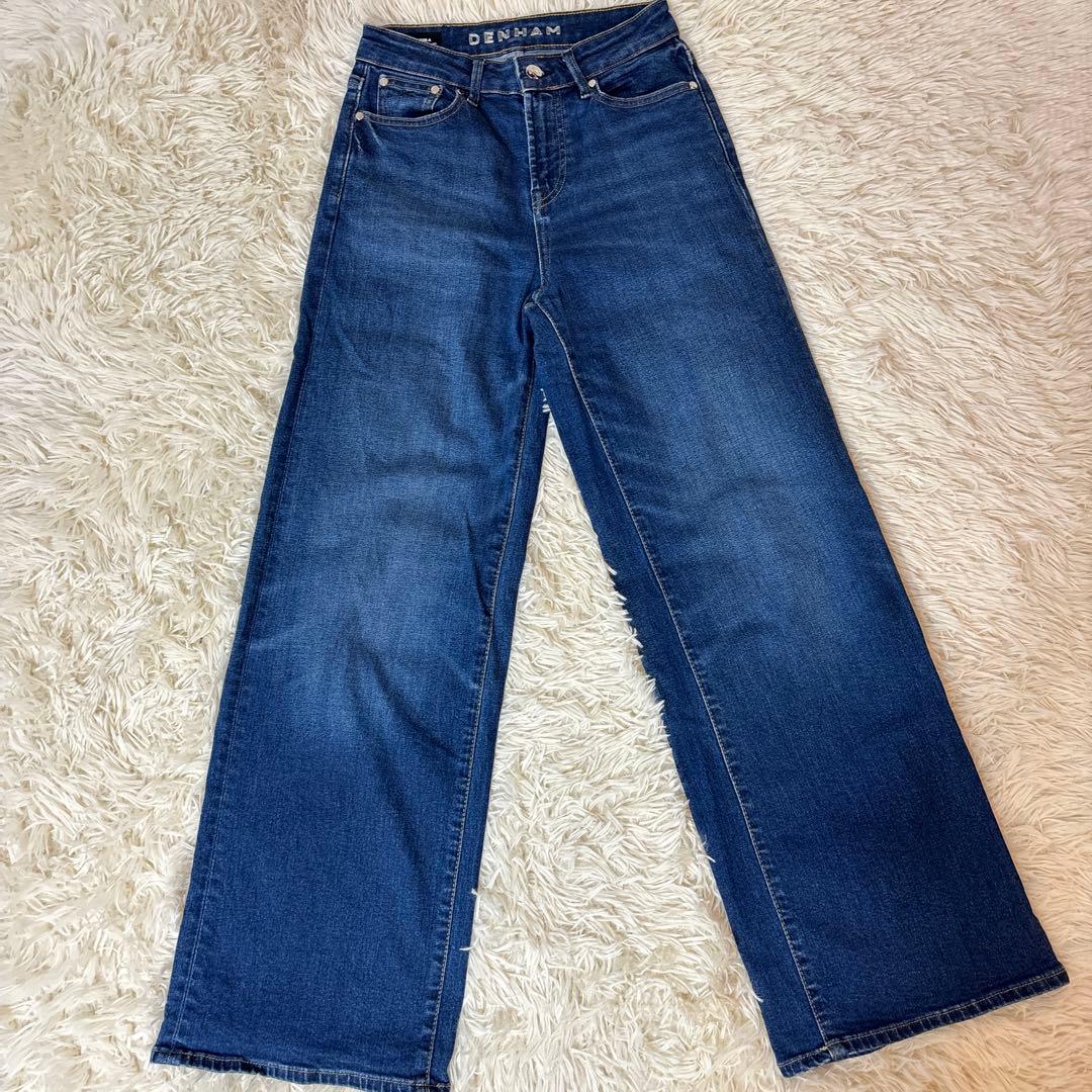 美品！【DENHAM】デンハム　ワイド　ストレッチ　ケイラ　デニム