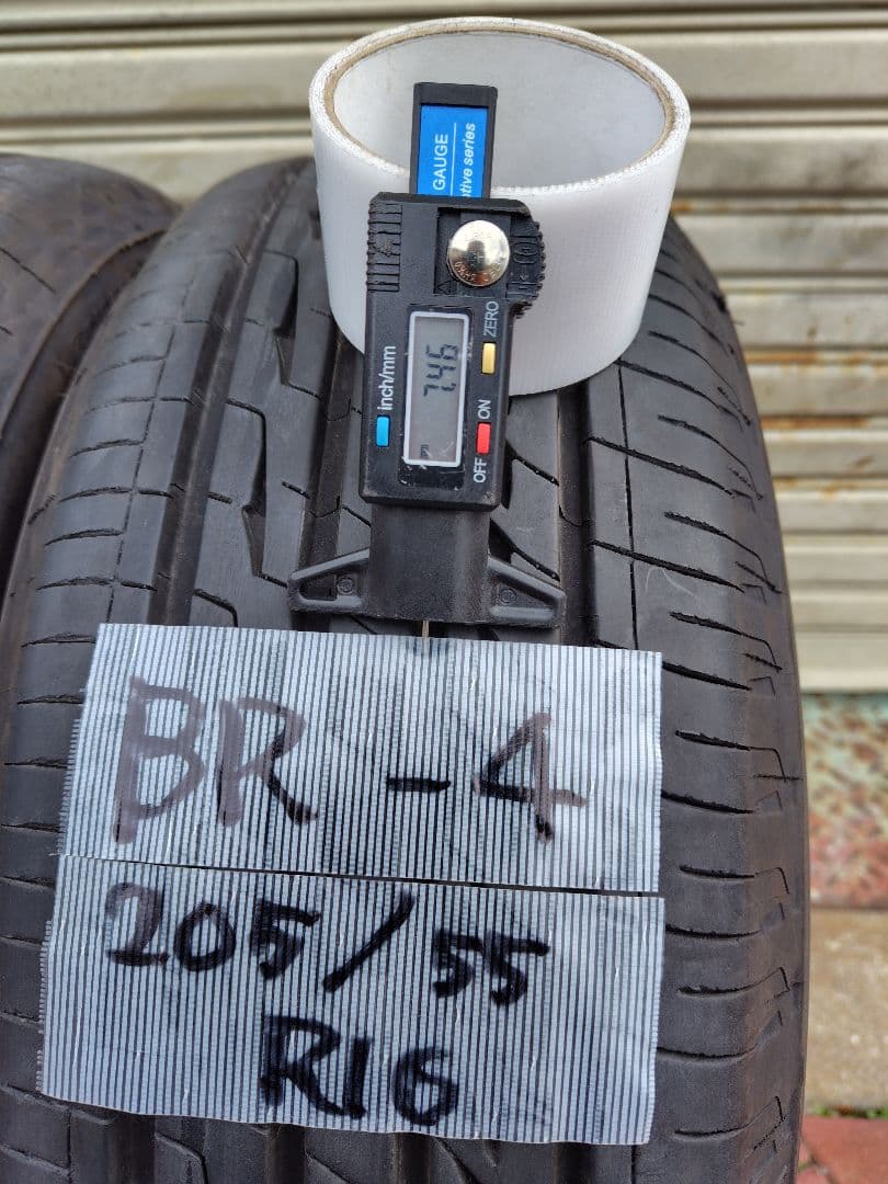 、BS GR-X2 205/55R16 2023年製 残溝7mm