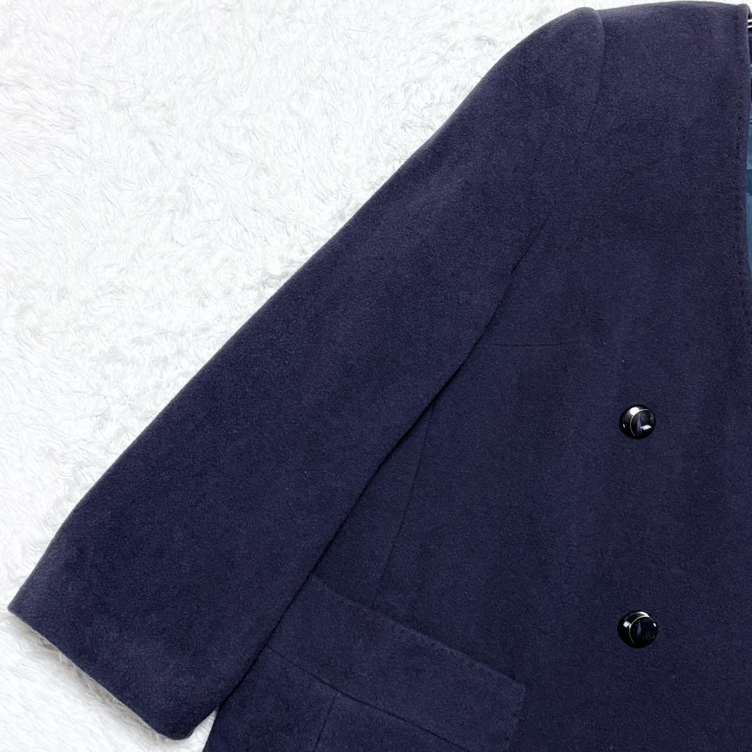 【美品】希少 レリアン 大きいサイズ 15+ カシミヤ コート 上品 イタリア製