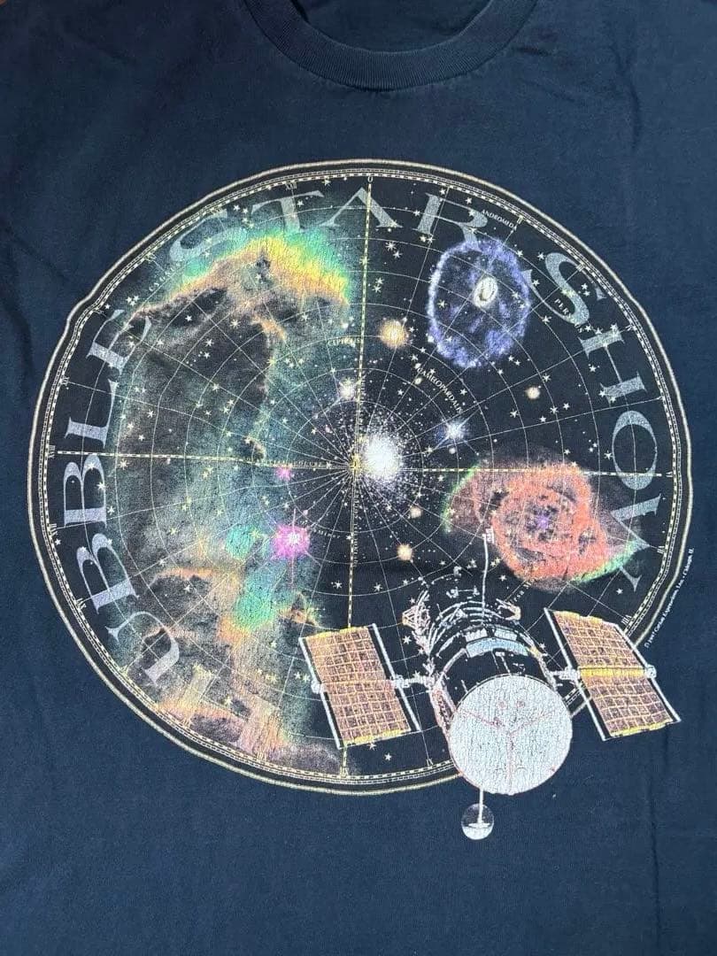 佐*奈様 NASA 宇宙グラフィック Tシャツ L ネイビー　USA製