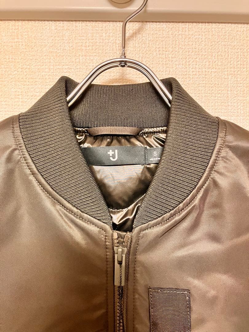 26年復刻 UNIQLO+J ハイブリッドダウンオーバーサイズMA1 グレーS