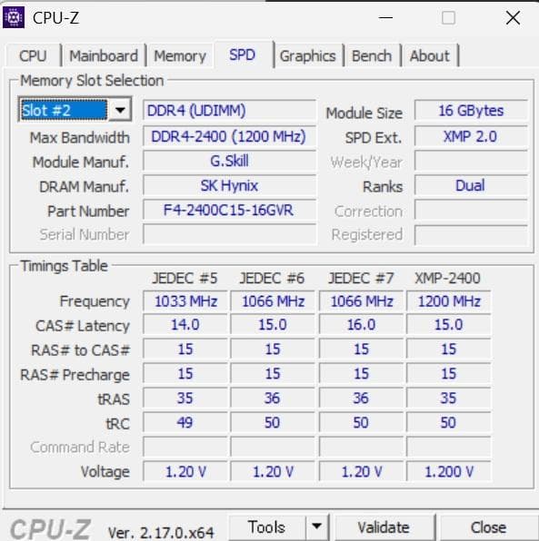 H*g様 【シリアル連番】G.SKILL DDR4-2400 64GBメモリ 1